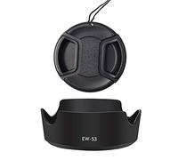 Paraluce per obiettivo EW-53 e 49 mm Compatibile per Canon M50 M5 M10 M6 kit EF-M 15-45 mm F/3.5-6.3 STM IS Lens (1+1 confezione)