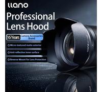 Paraluce professionale Llano per EW-53/ES-65B/EW-60F per HN-40/HB-90A/HB-101 per filtri da 43mm-62mm, design a montaggio inverso Per Canon ES-65B,Per Nikon HB-101,Per Nikon HN-40,Per Nikon HB-90/HB-90