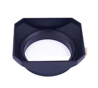 Paraluce quadrato in metallo da 46 mm per fotocamere mirrorless, migliora l'immagine e riduce il bagliore dell'obiettivo (nero)