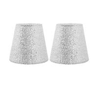 Paralume 2 pezzi Paralume in argento for arredamento da scrivania, coprilampada for camera letto, soggiorno, cameretta dei bambini, accessori for l'illuminazione