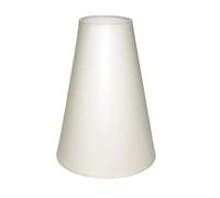 Paralume 250 x 120 x 400 mm diametro inferiore x diametro superiore x altezza | coni | cotone bianco | per attacco E27 (grande) | Paralume 25 x 12 x 40 cm