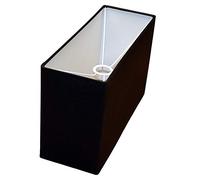 Paralume 320 x 120 x 200 mm base x altezza | Cotone nero | Sotto portalampada E27 (grande) | Per lampade da tavolo, da terra e a sospensione | Paralume 32 x 12 x 20 cm | Paralume da 32 cm