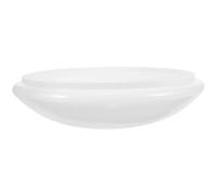 Paralume a Cupola Bianco in Plastica per Plafoniera Soffitto | Diffusione Luminosa Uniforme, Installazione Semplice, per Camere e Cucine, 25, 5cm, Finitura Liscia