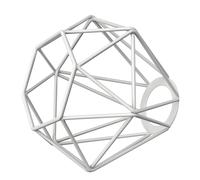 Paralume a gabbia bianco 160 mm Ø