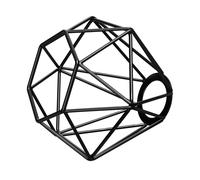 ledscom.de Paralume a gabbia, nero, E27 / E14, 160mm Ø, paralume, paralume in metallo, paralume a gabbia, paralume vintage, paralume retrò, paralume, paralume di ricambio