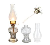 Paralume a olio in vetro per lampada a olio, vetro di ricambio per lampada a cherosene, paralume a cherosene per olio da tavolo, protezione lampada a cherosene, penna a sfera, lampada per uragano
