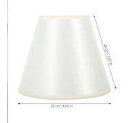 Paralume Bianco a Botte E27 E14 per Tavolo e Applique | Metallo e Tessuto, Luce Soffusa, Stile Semplice e Rustico, Installazione Facile, per Soggiorno e Cameretta
