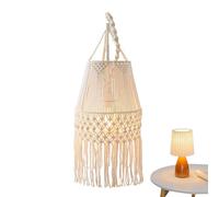 Paralume Boho, paralume sospeso - Paralume in corda di cotone Boho Macrame tessuto a mano, accessorio per decorazione di arazzo, per la decorazione della stanza per soggiorno, sala da pranzo