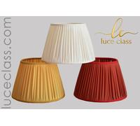 paralume cappello paraluce di ricambio per lampada 3 colori tessuto plissè