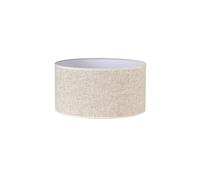 Paralume cilindrico in lino beige E27, dimensioni 35x35x20 cm, ideale per lampade da tavolo e da terra, porta calore e stile decorativo.