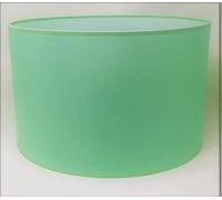 Paralume Cilindro con Tessuto Cotone, Fatto a Mano, per Lampada da Tavolo, Sospensione, Piantana (35 cm Diametro, 23 cm Altezza, Verde Chiaro)