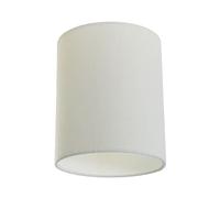 Paralume Cilindro in tessuto con attacco E27-100% Made in Italy - Linone bianco lucido