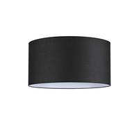 SET UP PARALUME CILINDRICO D.70CM IN TESSUTO E PVC PER LAMPADARIO A SOFFITTO NERO