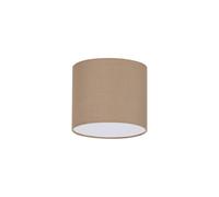 SET UP PARALUME CILINDRO D.16,5CM IN TESSUTO E PVC PER LUME TORTORA