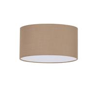 SET UP PARALUME CILINDRICO D.70CM IN TESSUTO E PVC PER LAMPADARIO A SOFFITTO TORTORA