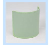 Paralume classico moderno vela ventola mezza tonda in tessuto accoppiato a PVC - produzione propria - made in Italy (verde chiaro, cm 25)