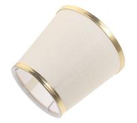 Paralume Creativo per Lampada, Bianco Oro, Stile Semplice | Riduce L’abbagliamento, Protegge gli Occhi, per Studio e Lettura, Ricambio per Lampade da Comodino