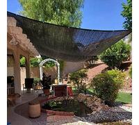 Paralume da giardino, parasole, vela parasole multifunzionale, durevole, per uso esterno, rete ombreggiante per piante, serre, terrazza, nero, 4 x 7 m