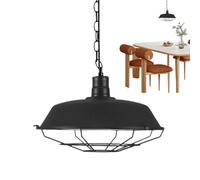 Paralume da soffitto - 36 x 22 cm retrò industriale vintage lampada a sospensione 60 W stile lampadario decorativo | casale scandinavo senza | appartamento, cucina, soggiorno, camera da