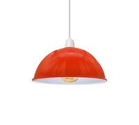 Paralume da soffitto in stile retrò, stile industriale, rustico, in metallo, facile da montare, vintage, per lampada a sospensione, lampada da tavolo, camera da letto, cucina (1, Arancione)
