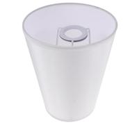 Paralume da Tavolo PVC Semicircolare Bianco Composito | Riduce L’abbagliamento, Diffonde Luce Morbida, Attacco E14, Foro 30mm, per Comodino e Ufficio