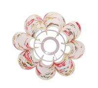 Paralume Decorativo in Stoffa Stile Orientale E27 per Studio Camera | Tessuto e Ferro, Attenua L’illuminazione e Protegge gli Occhi, Facile da Installare, per Lampada da Tavolo