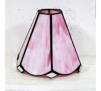 Paralume di ricambio in vetro colorato per lampade da parete, a sospensione e da tavolo, design floreale, diametro 15,2 cm, apertura a incastro, stile vintage