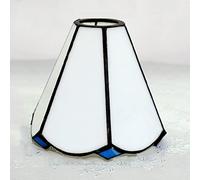 Paralume di ricambio in vetro colorato per lampade da parete, a sospensione e da tavolo, design floreale, diametro 15,2 cm, apertura a incastro, stile vintage
