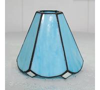 Paralume di ricambio in vetro colorato per lampade da parete, a sospensione e da tavolo, design floreale, diametro 15,2 cm, apertura a incastro, stile vintage