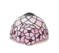 Paralume di ricambio per lampada Tiffany, paralume in vetro colorato con fiori di ciliegio rosa da 8 pollici, paralume per lampada da soffitto vintage fatto a mano, per lampada da tavolo, lampada a so