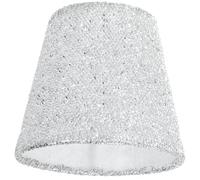 Paralume E14 per Lampada da Tavolo e Applique | Effetto Argentato Motivo Glitter, Luce Morbida e Meno Abbaglio, Stile Semplice per Hotel e Studio