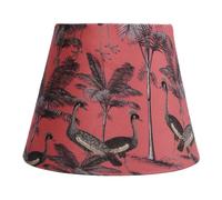 Paralume E27 E14, Paralume in Tessuto di Velluto, Paralumi Decorativi a Botte di Ricambio per Lampade da Terra da Tavolo, 4,3 x 6,7 x 5,1 Pollici (Pavoni)