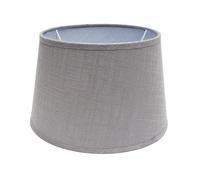 Paralume E27 in elegante colore grigio, con design conico aperto di 40 cm di diametro, 30 cm di profondità e 25 cm di altezza. Ideale per dare un tocco moderno al tuo spazio.