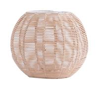 Paralume E27 per Lampada a Sospensione in Rattan Intrecciato Marrone | Ferro e Rattan Lavorati a Mano, Luce D’ambiente, per Locali, Camere e Piccoli Spazi