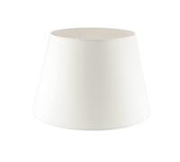 Paralume Impero per lampada in tessuto Cotone Avorio su PVC - Artigianale, autentico Made in Italy (D.35 x D.Sup.25 H.24 cm - ATTACCO E27)