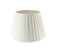 Paralume Impero per lampada in tessuto Plissettato Pongè Avorio - Artigianale, autentico Made in Italy (D.20 x D.Sup.14 H.14 cm (ATTACCO E14))