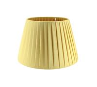 Paralume Impero per lampada in tessuto Plissettato Pongè Giallo - Artigianale, autentico Made in Italy (D.20 x D.Sup.14 H.14 cm (ATTACCO E14))