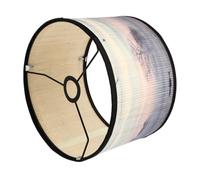 Paralume in Bambù E27 per Lampada da Tavolo, Stile Chic | Ferro e Bambù, Luce Morbida che Protegge gli Occhi, Facile da Installare e Rimuovere, per Stanza