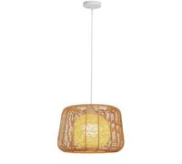 Paralume in corda di canapa, lampadario bohémien, luci sospese in rattan per soffitto, lampada a sospensione unica in stile country per interni, per soggiorno, paralume in corda per soffitto, per came