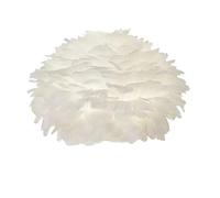Paralume in piuma for lampada da scrivania, coprilampade a sospensione, accessori for l'illuminazione, attacco E27 E14(White 28CM)