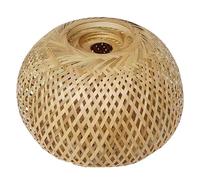 Paralume in rattan da 11, 8x11, 8x7, 1 pollici, cupola in bambù intrecciata a mano, paralume cavo rustico di ricambio per lampade