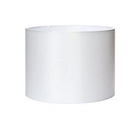Paralume in tessuto, 40 cm, attacco E27, E14, lampada da tavolo rotonda, colore bianco