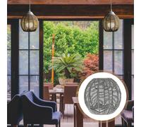 Paralume in Tessuto Lampada Vimini Copertura Del Della Plafoniera Terra