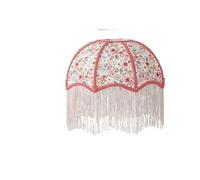 Paralume In Tessuto Palace E27 Da Tavolo/Terra | Calda luce diffusa, superficie con motivi decorativi, utilizzo lampada da comodino/tavolo/terra