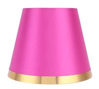 Paralume in Tessuto Paralume Moderno in Stile Europeo per Lampada da Tavolo E27 e Lampada da Terra Camera da Letto Soggiorno Dormitorio Decorazione Ufficio(rosa rossa)