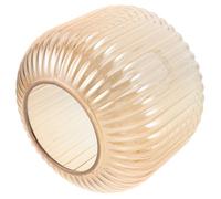 Paralume in Vetro a Forma di Lanterna Vintage Doppia Apertura per E26 E27 | Design a Righe Texture Ondulata, Industriale e Nordica, per Interni e Ristoranti
