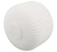 Paralume in Vetro Bianco a Strisce per Lampada E26 E27, Design Lanterna | Vetro Spesso, Diffusione Uniforme, Linee Chiare, per Soffitto e Sospensioni in Camera o Sala