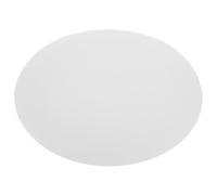 Paralume in Vetro Bianco Opalino 150mm, Forma Ovale Piatta | Ricambio per Sospensione e Plafoniera, Luce Diffusa Delicata, Attacco 5-6cm, Accessori Inclusi
