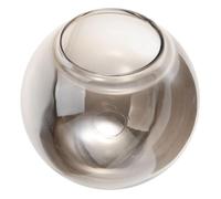 Paralume in Vetro Sfera Trasparente 150mm, Bocca Larga | Ricambio Rapido per Applique E26 E27, Diffusione Uniforme, Finitura Fumé Chiara, 1 Pezzo