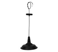 Paralume Industriale Vintage in Ferro Nero per Lampada E27 | Copertura Semplice e Raffinata, Foro 4, 2cm, Luce Rivolta verso Basso, per Ristorante e Caffetteria